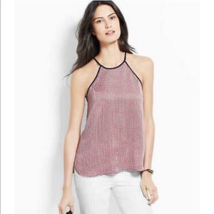ANN TAYLOR Tank Top Red Blue Large